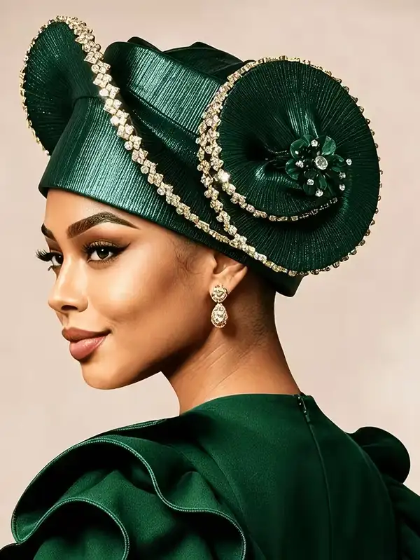 New Design African Nigerian Women Gele Head Wrap for Women