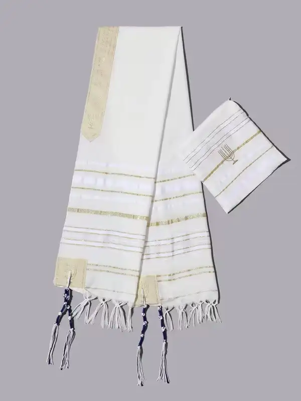 1pc Candlestick Prayer Shawl Morning Prayer Shawl Prayer Scarf - Image 2