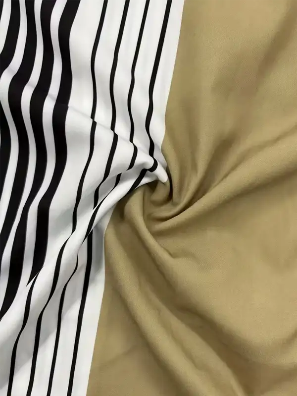 European and American Men's fashion stripe pattern print design - Image 3