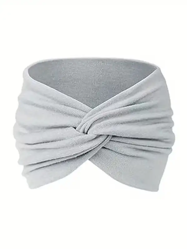 Set of 8 Women'S Sweat-Absorbing Headbands - Breathable And Elastic - Image 2